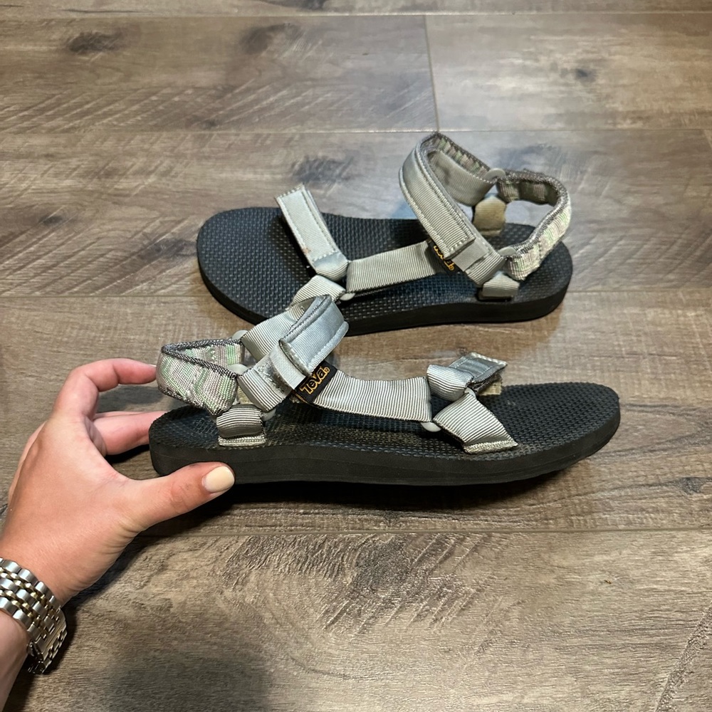 Teva Flatform Blue Grey 7